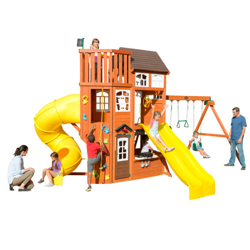 KidKraft Lookout Extreme Wooden Swing Set & Reviews Wayfair